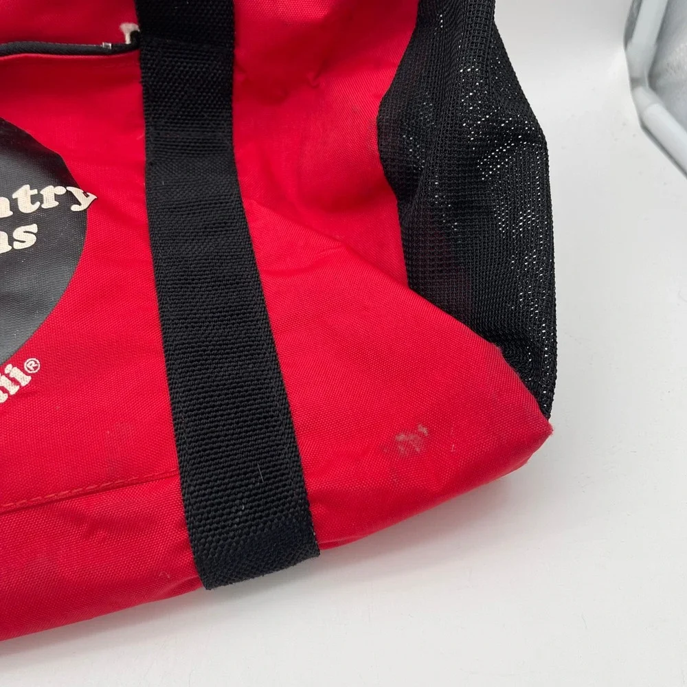 Vintage‎ 80s Town & Country Surf Designs Red Duffel Bag Pearl City Hawaii